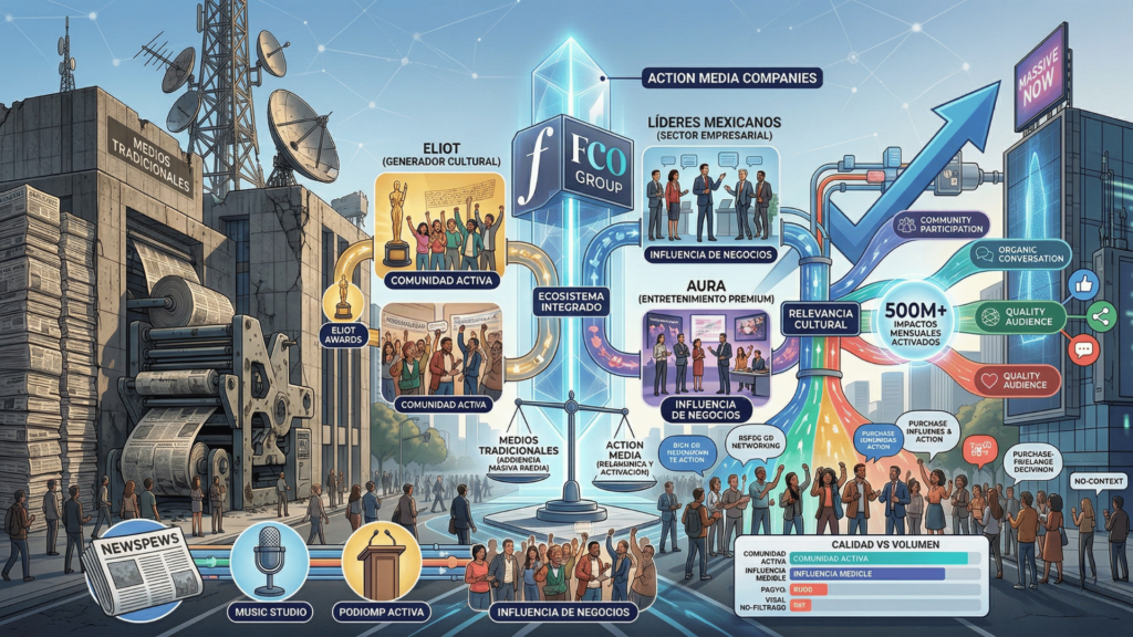 Action Media vs Medios Tradicionales: el nuevo mapa competitivo según Comscore 2026