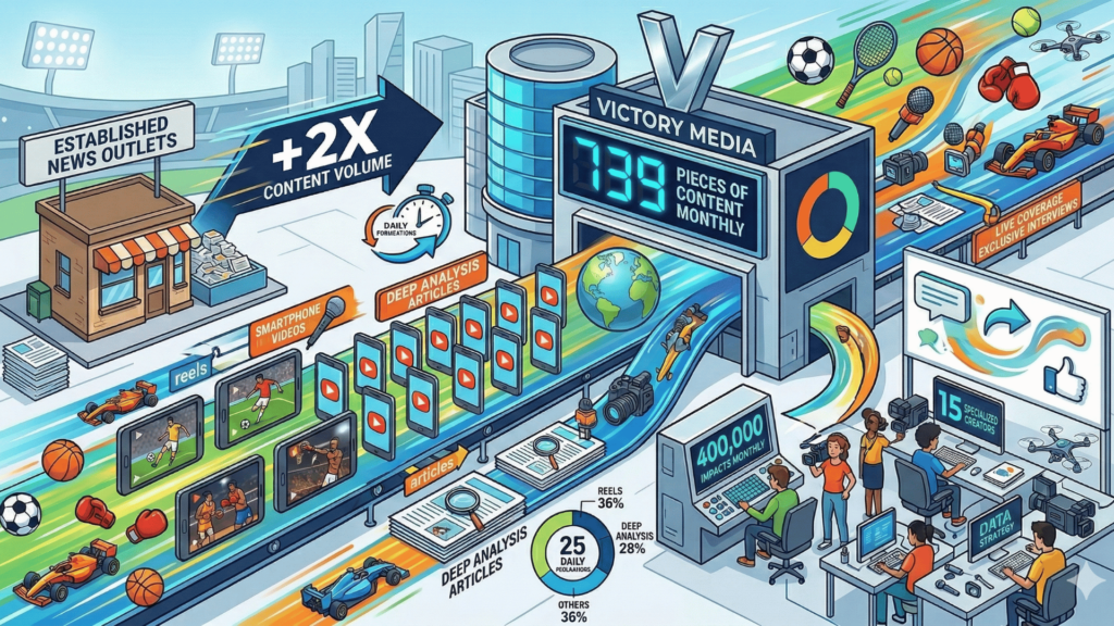 Victory Me produce más contenido que cualquier medio deportivo en México: 739 piezas en un mes